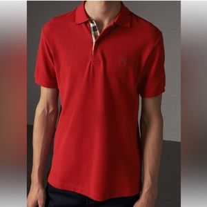 Men’s Burberry Checked Polo